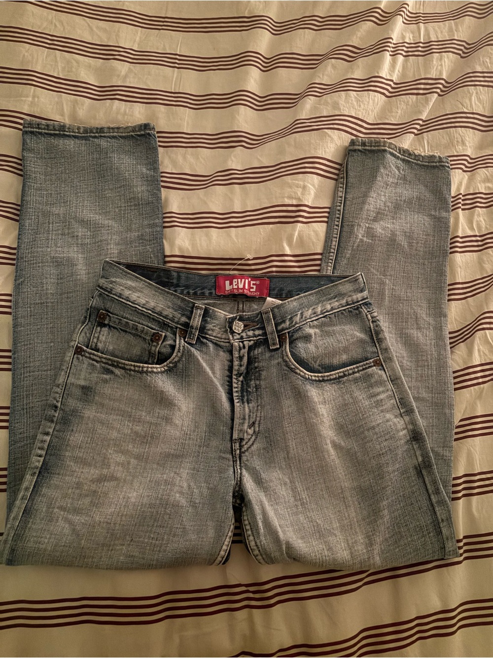 Levi's Slim Straight Jeans - Faded Blue